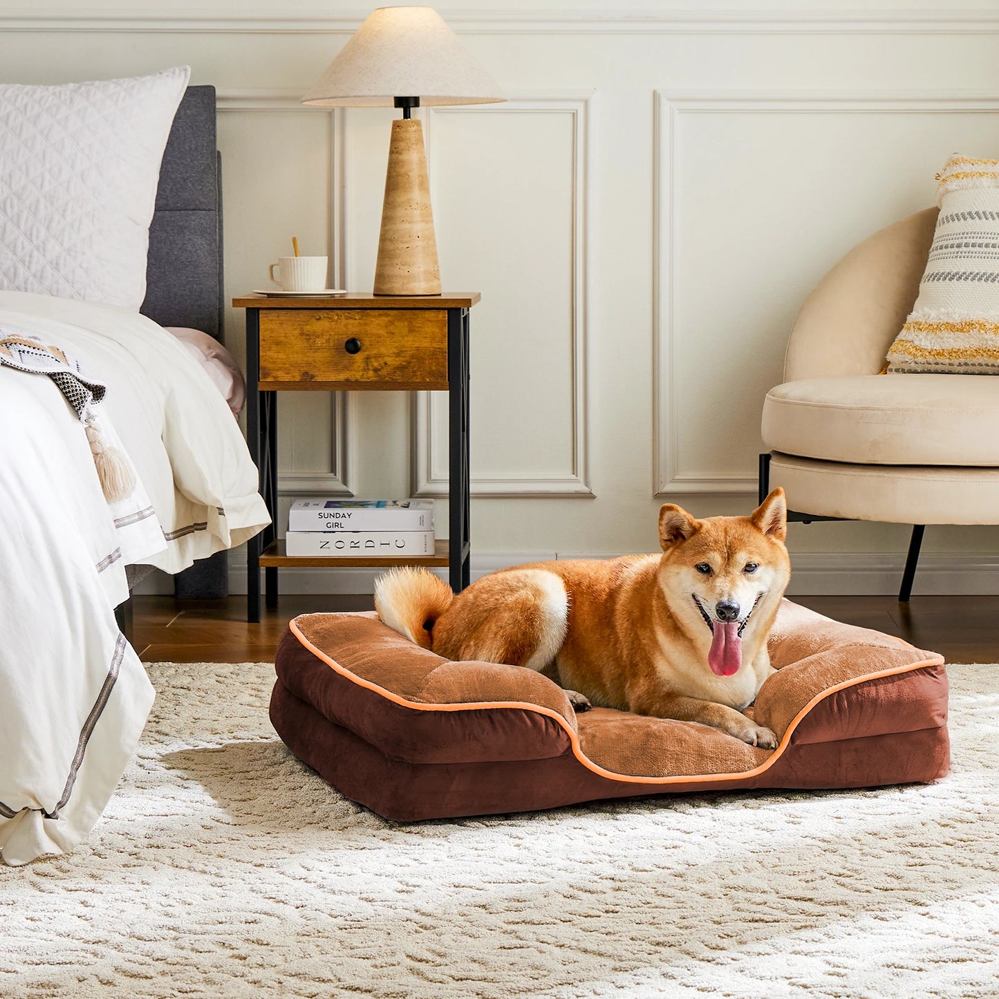 JHK Orthopedic Memory Foam Dog Bed for Small Pets - Chic & Cheery Shopping