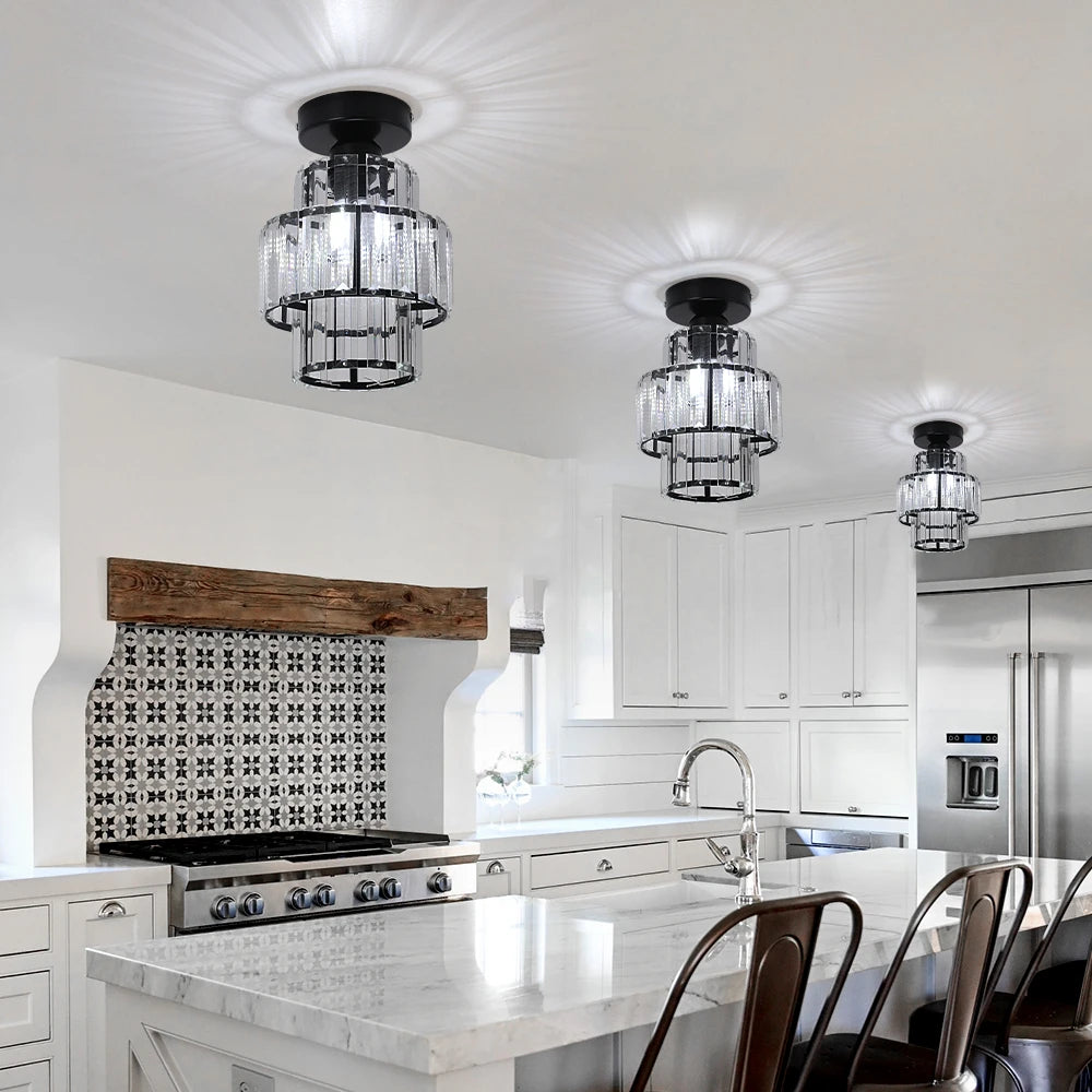 Modern Crystal Led Ceiling Lamp for Dining Room Decor - Chic & Cheery Shopping