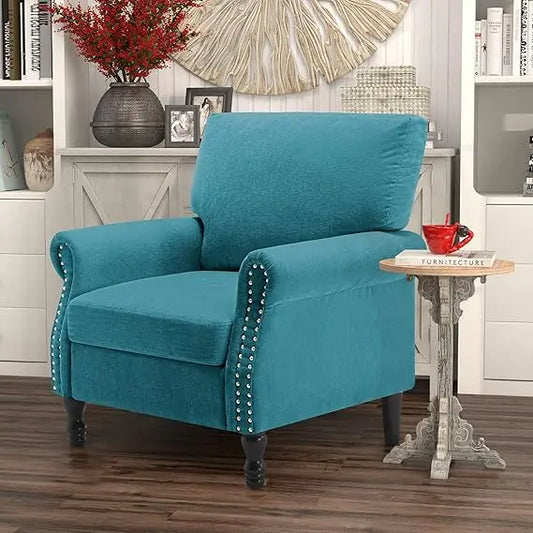 Beige High Back Upholstered Accent Chair for Home Office - Chic & Cheery Shopping