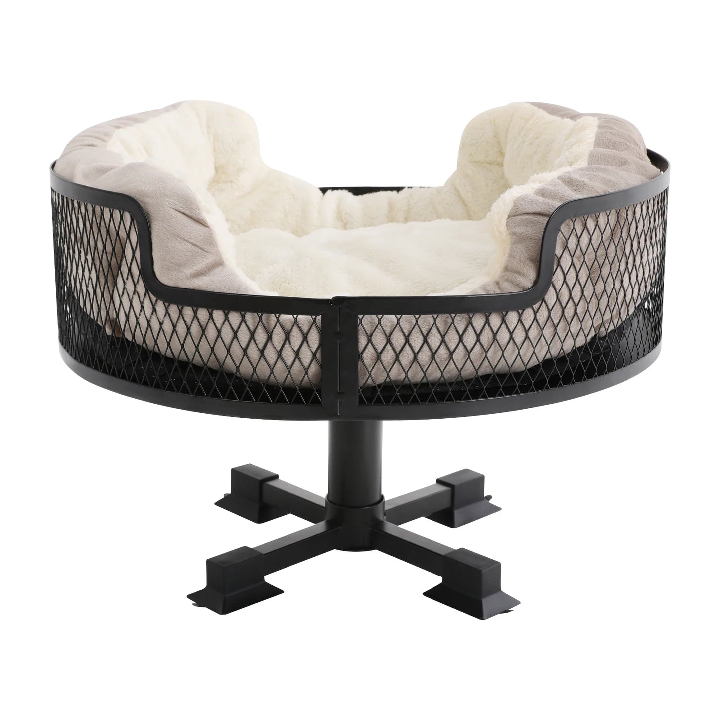 Portable Stainless Steel Elevated Cat Bed for Small Pets - Chic & Cheery Shopping